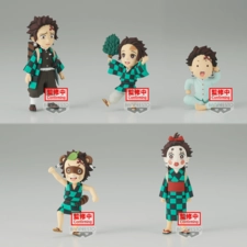 Banpresto Demon Slayer World Collectable Tanjiro Kamado Collection (5 Action Figures)  for sale in Emirates from Games2all