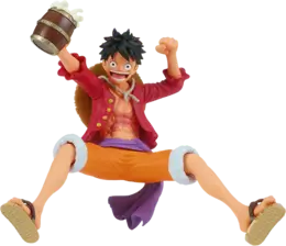 Banpresto One Piece It'S A Banquet!! - Monkey D.Luffy Action Figure - 3.5"