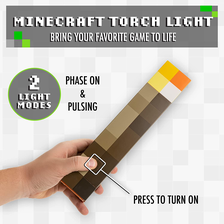 Paladone Minecraft Torch Light