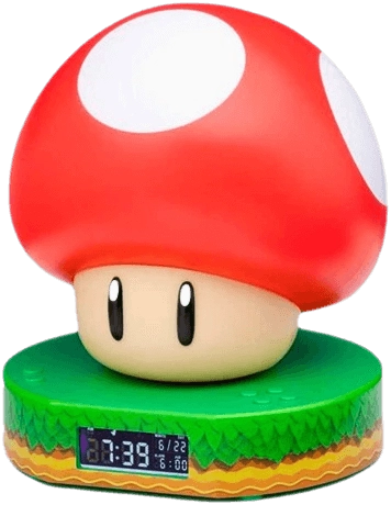 Paladone Super Mario Mushroom Digital Alarm Clock with Light  for sale in Emirates from Games2all