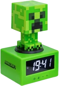 Paladone Minecraft Creeper Digital Alarm Clock with Light  for sale in Emirates from Games2all