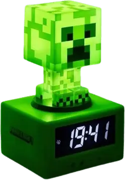 Paladone Minecraft Creeper Digital Alarm Clock with Light  for sale in Emirates from Games2all