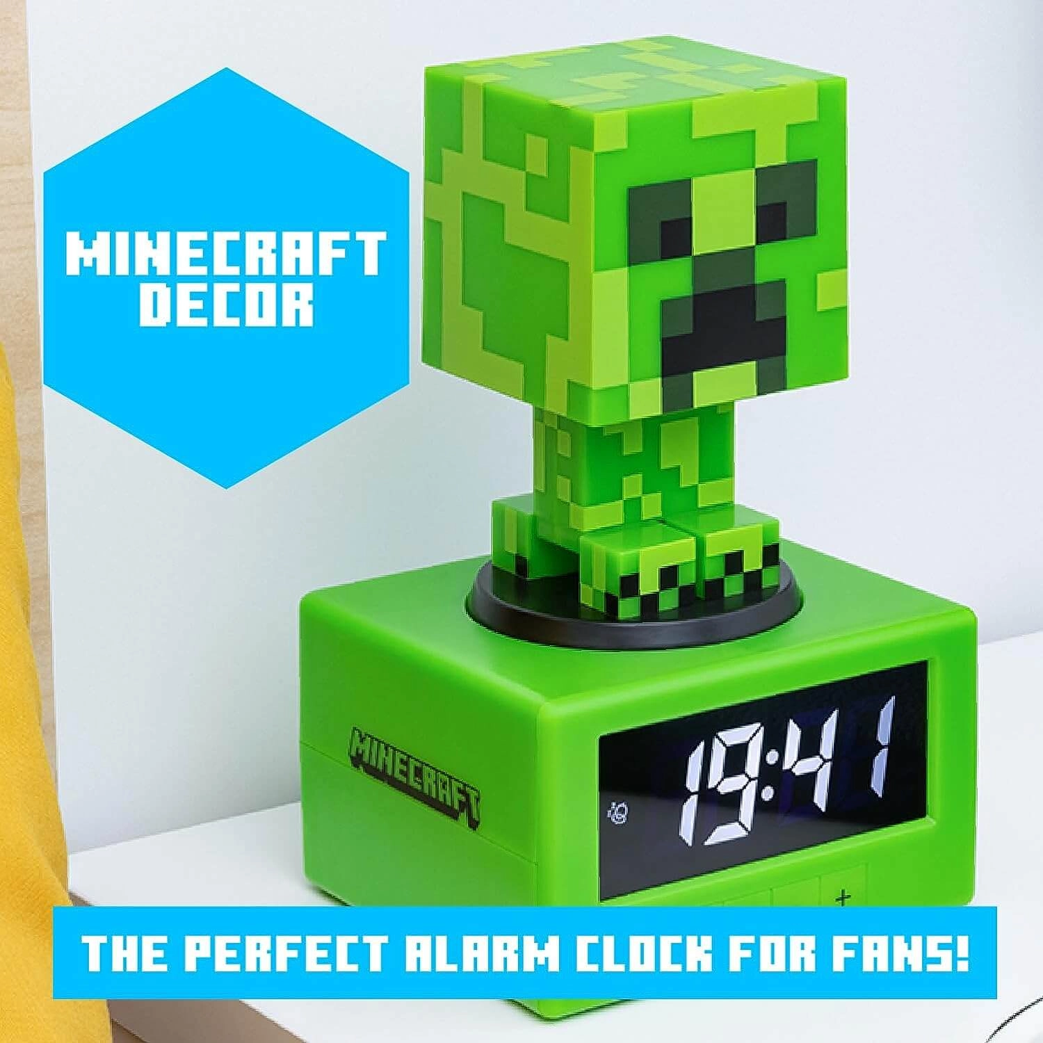 Paladone Minecraft Creeper Digital Alarm Clock with Light  for sale in Emirates from Games2all