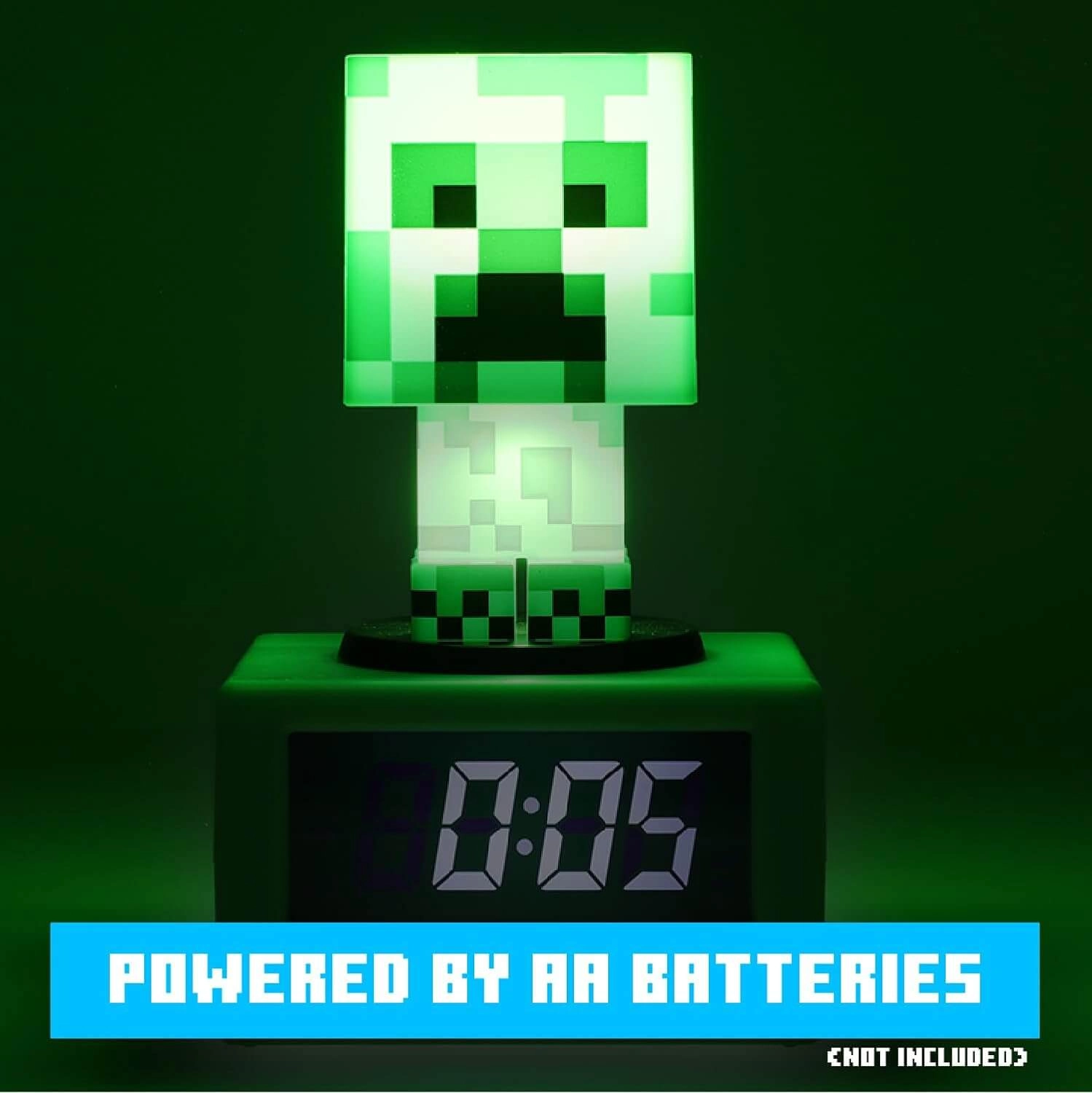 Paladone Minecraft Creeper Digital Alarm Clock with Light  for sale in Emirates from Games2all