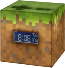 Paladone Minecraft Grass Block Digital Alarm Clock with Light