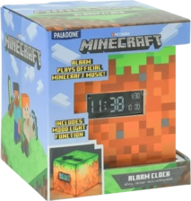 Paladone Minecraft Grass Block Digital Alarm Clock with Light