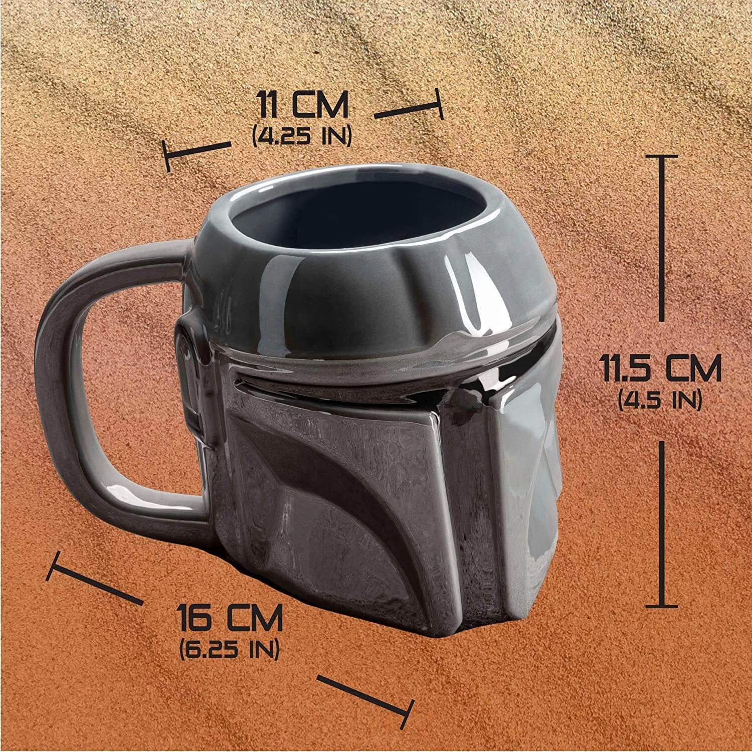 Paladone Star Wars Mandalorian Helmet Oversized Ceramic Cup Mug  for sale in Emirates from Games2all