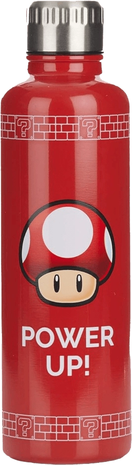 Paladone Super Mario Big Up Mushroom Water Bottle - 500ml  for sale in Emirates from Games2all