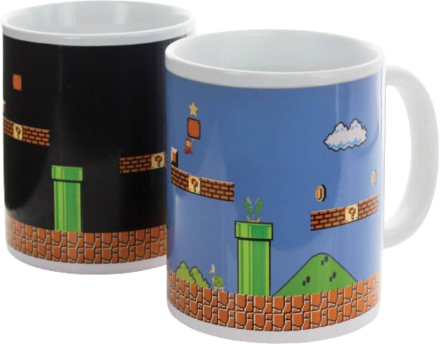 Paladone Super Mario Bros Game Heat Changing Cup Mug