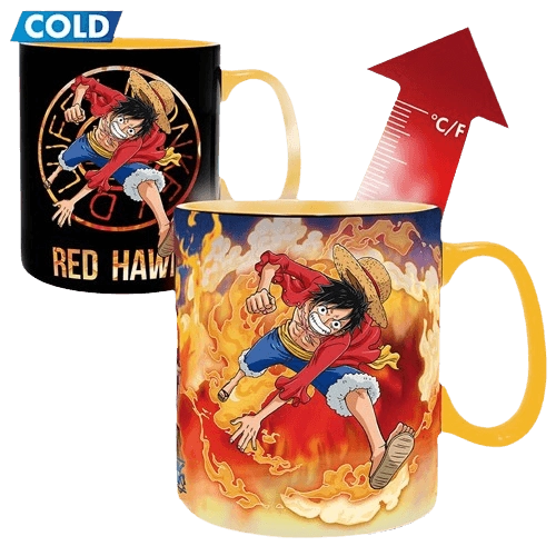 ABYSTYLE One Piece Heat Change Cup Mug with Coaster  for sale in Emirates from Games2all