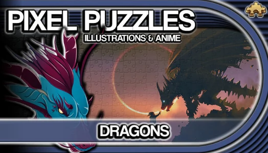 Pixel Puzzles Illustrations & Anime - Jigsaw Pack: Dragons -  للبيع في الإمارات من خلال Games2all