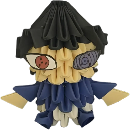 Origami Hand Made Anime Naruto Action Figure - Sasuke