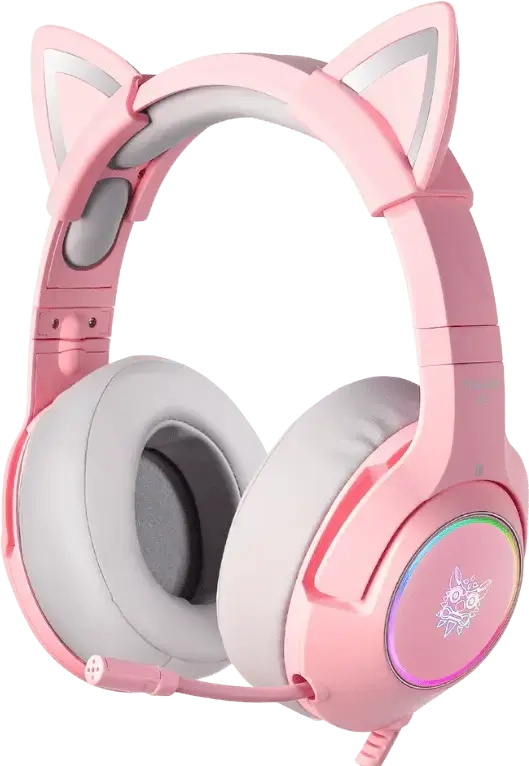 Onikuma K9 Wired RGB Gaming Headset for PC - Pink  for sale in Emirates from Games2all