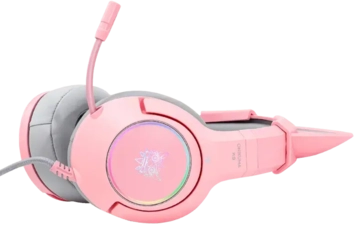 Onikuma K9 Wired RGB Gaming Headset for PC - Pink