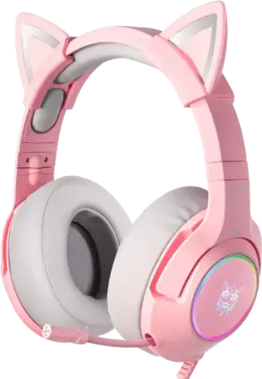 Onikuma K9 Wired RGB Gaming Headset - Pink - Open Sealed
