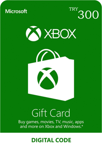 Xbox Live Gift Card 300 TRY Key - Turkey