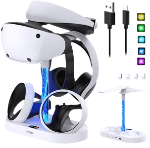 iPega Dual Charging Stand with RGB Light Column for PSVR2 