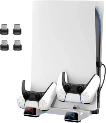 OIVO Cooling Stand with Dual Charging Station for PS5 Console (Digital and Physical)