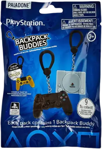 Paladone PlayStation Backpack Buddies CDU (Hangers and Keychains) - 24 pcs
