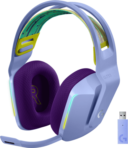Logitech G733 LIGHTSPEED Wireless RGB Gaming Headset - Lilac