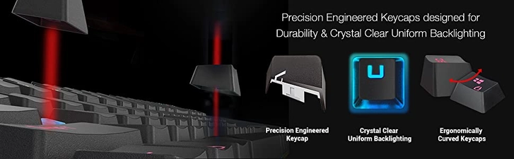 Redragon Wired K551 RGB Mechanical Gaming Keyboard with Cherry MX Blue Switches  for sale in Emirates from Games2all
