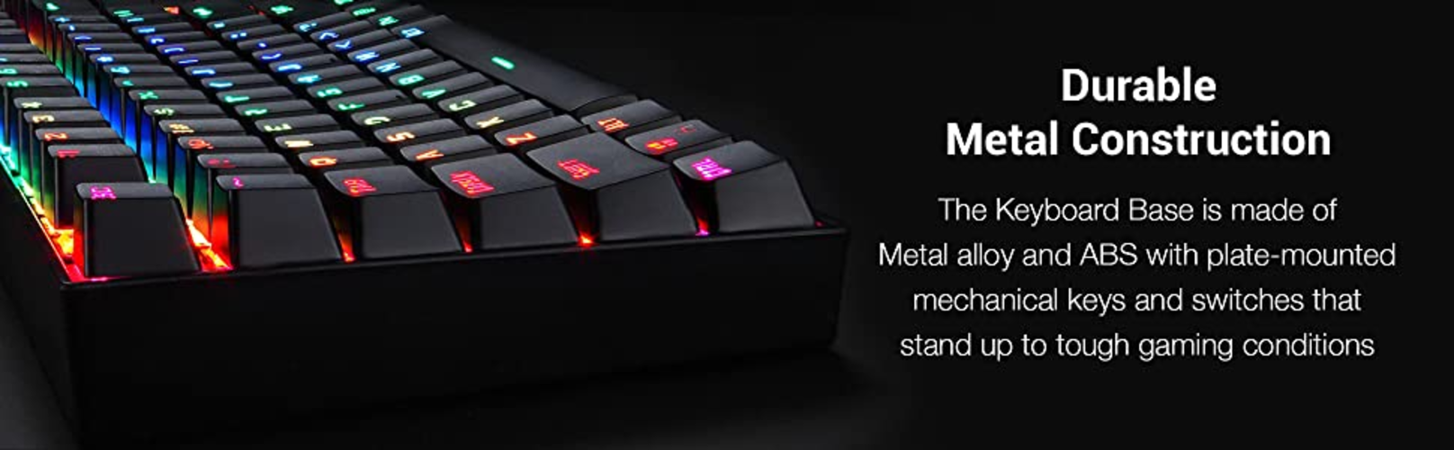 لوحة مفاتيح الألعاب الميكانيكية Redragon السلكية K551 RGB مع سويتش Cherry MX Blue