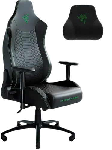 Razer Iskur X Ergonomic Gaming Chair - Black and Green