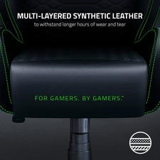 Razer Iskur X Ergonomic Gaming Chair - Black and Green