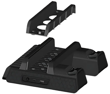 Dobe Cooling Stand with Charging Station for PS4 Console - Black  for sale in Emirates from Games2all