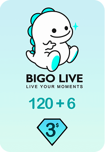 Bigo Live 120 + 6 Bonus Diamonds 3 USD Gift Card - Global -  for sale in Emirates from Games2all