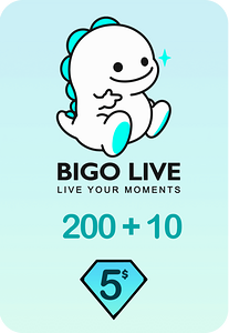 Bigo Live 200 + 10 Bonus Diamonds 5 USD Gift Card - Global -  for sale in Emirates from Games2all