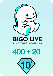 Bigo Live 400 + 20 Bonus Diamonds 10 USD Gift Card - Global -  for sale in Emirates from Games2all
