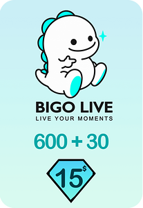 Bigo Live 600 + 30 Bonus Diamonds 15 USD Gift Card - Global -  for sale in Emirates from Games2all