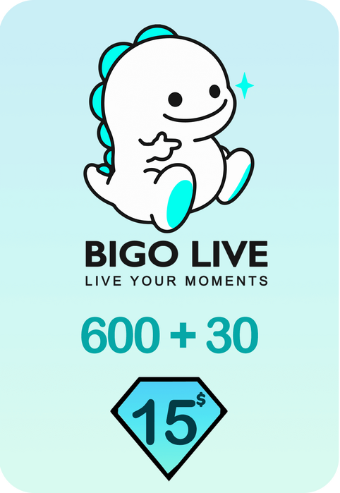 Bigo Live 600 + 30 Bonus Diamonds 15 USD Gift Card - Global  for sale in Emirates from Games2all