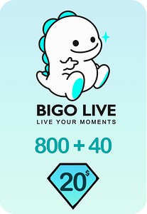 Bigo Live 800 + 40 Bonus Diamonds 20 USD Gift Card - Global -  for sale in Emirates from Games2all