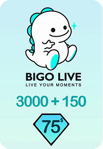 Bigo Live 3000 + 150 Bonus Diamonds 75 USD Gift Card - Global -  for sale in Emirates from Games2all