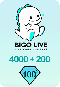 Bigo Live 4000 + 200 Bonus Diamonds 100 USD Gift Card - Global -  for sale in Emirates from Games2all