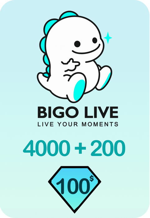 بطاقة هدايا بيجو لايف 4000 دايموند + 200 إضافية - 100 دولار - عالمي (جلوبال)  للبيع في ألإمارات من خلال Games2all