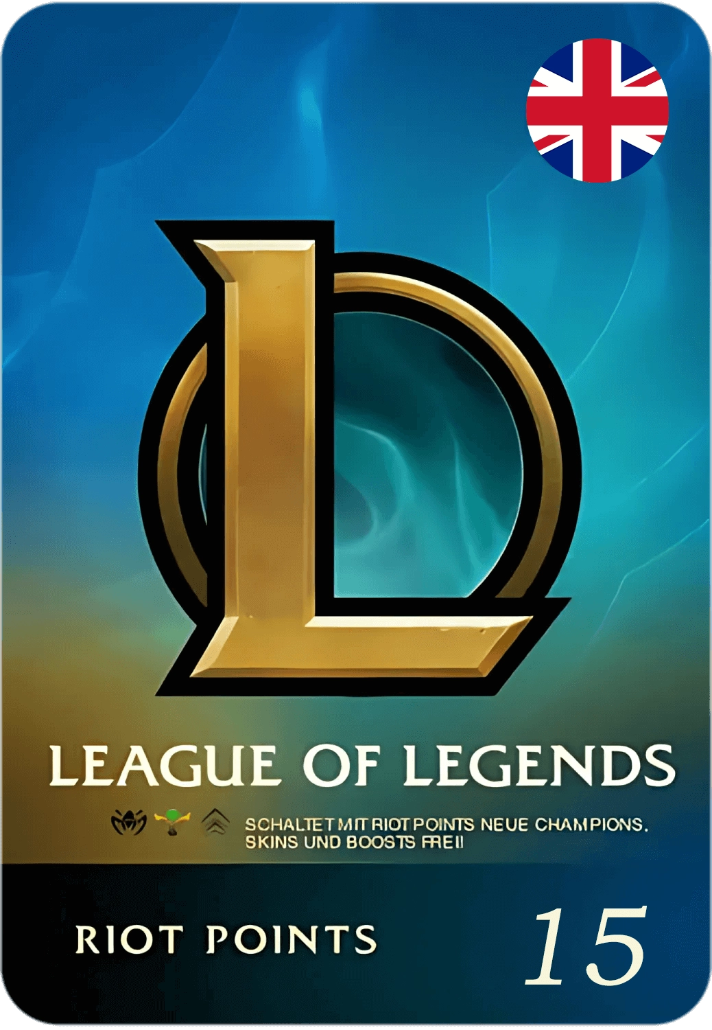 League of Legends (LoL) Gift Card - 15 GBP - UK  for sale in Emirates from Games2all