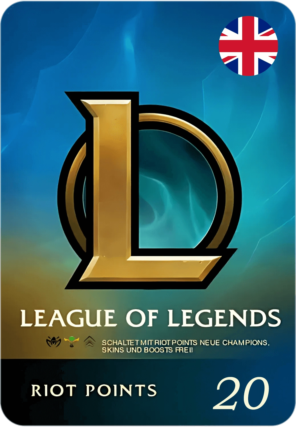 League of Legends (LoL) Gift Card - 20 GBP - UK  for sale in Emirates from Games2all