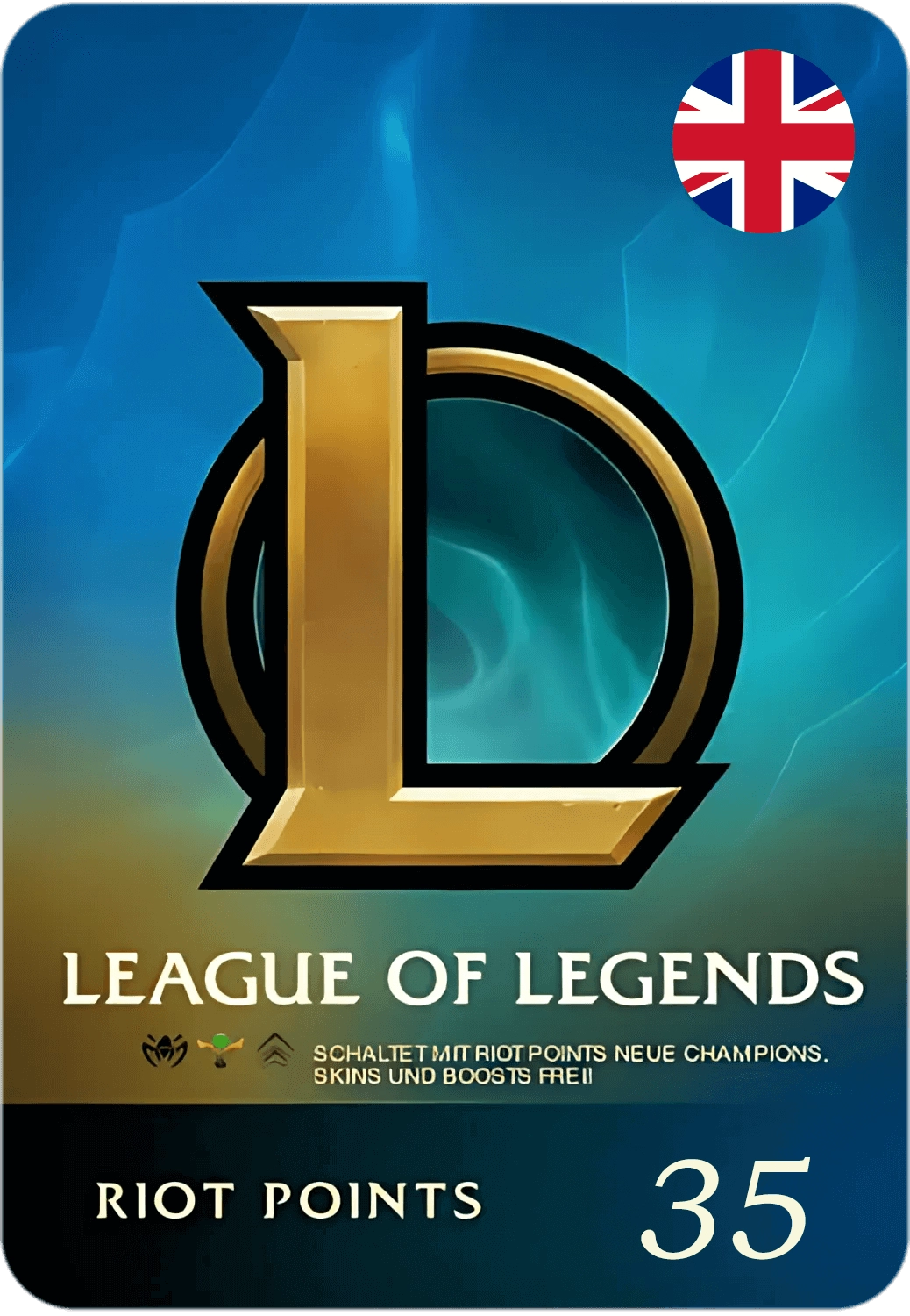 League of Legends (LoL) Gift Card - 35 GBP - UK  for sale in Emirates from Games2all