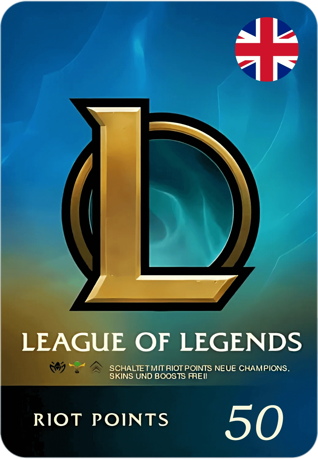 League of Legends (LoL) Gift Card - 50 GBP - UK  for sale in Emirates from Games2all