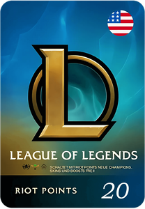 كارت هدايا نقاط ريوت للعبة ليج أوف ليجيندز 20 دولار - أمريكا -  للبيع في الإمارات من خلال Games2all