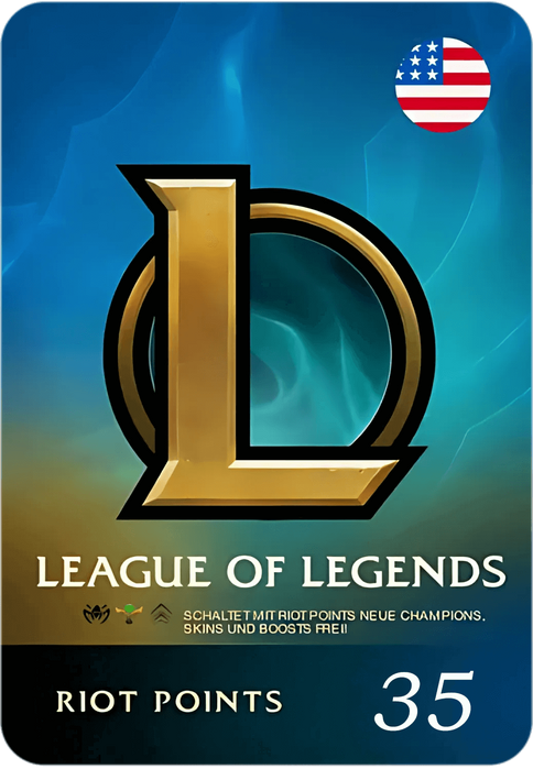 كارت هدايا نقاط ريوت للعبة ليج أوف ليجيندز 35 دولار - أمريكا  للبيع في ألإمارات من خلال Games2all