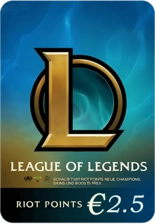 League of Legends (LoL) Gift Card - 2.5 EUR - Europe -  for sale in Emirates from Games2all
