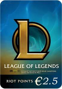 League of Legends (LoL) Gift Card - 2.5 EUR - Europe -  for sale in Emirates from Games2all