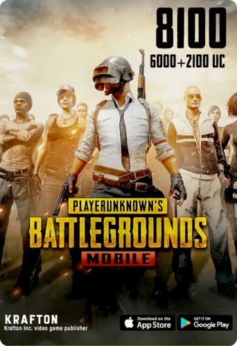 PUBG Mobile - 6000 UC + 2100 UC (Digital Code)