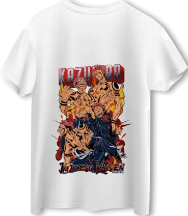Jujutsu Kaisen Sukuna LOOM Oversized T-Shirt - Off White