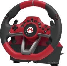 Mario Kart Racing Wheel Pro Deluxe for Nintendo Switch - Red and Black