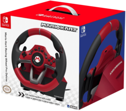 Mario Kart Racing Wheel Pro Deluxe for Nintendo Switch - Red and Black